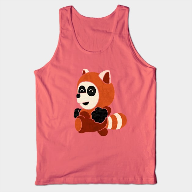 Panda In A Panda Tank Top by HandsOffMyDinosaur